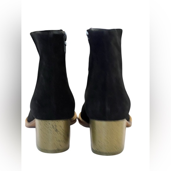 Dries Van Noten black suede short boots - Picture 3 of 10